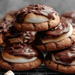 Hot Chocolate Cookies with Marshmallows.