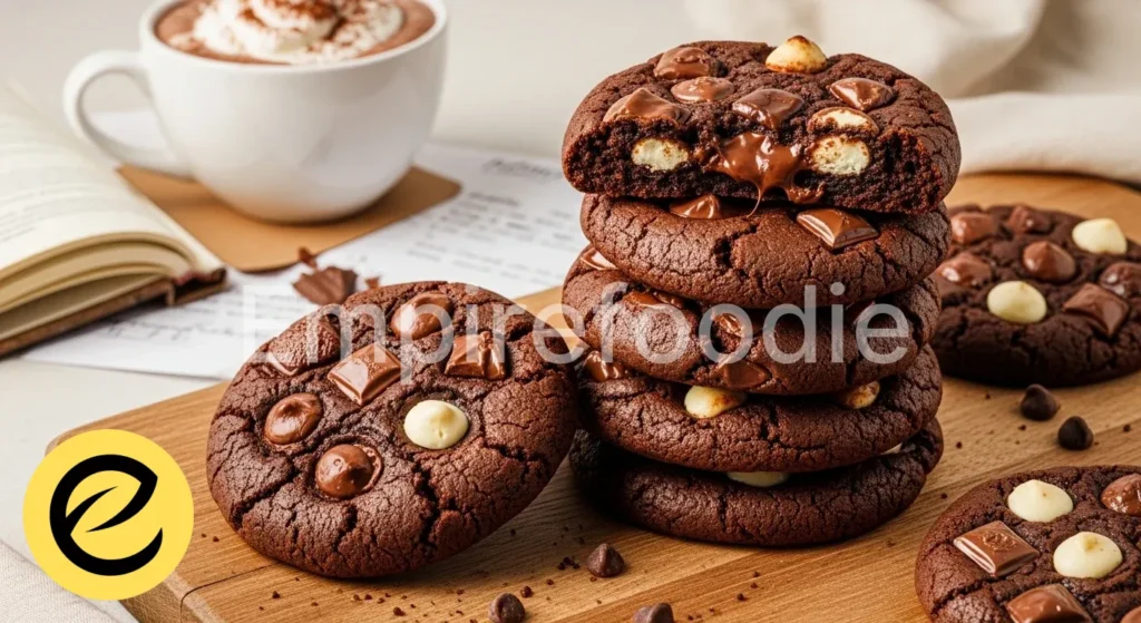 triple chocolate cookies