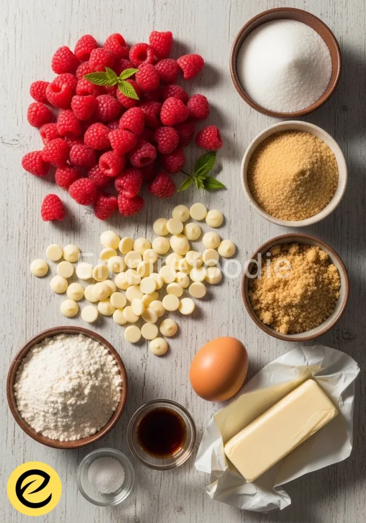 raspberry white chocolate cookies