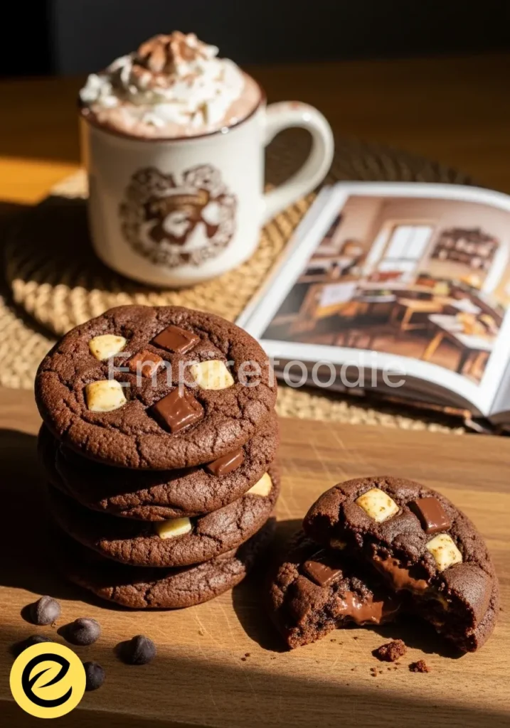 triple chocolate cookies