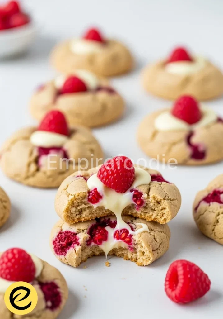 raspberry white chocolate cookies