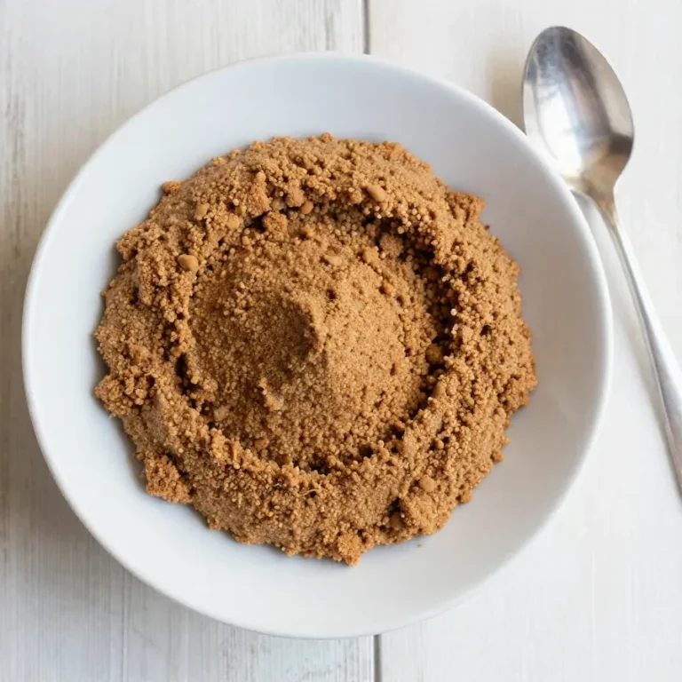 Keto Cinnamon Mug Cake A single-serving keto cinnamon mug cake served in a white mug on a wooden table.