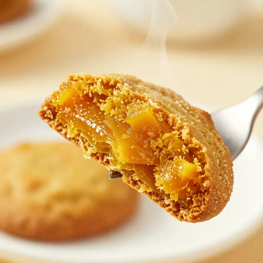 A plate of soft and chewy paleo pumpkin cookies garnished with a sprinkle of cinnamon.