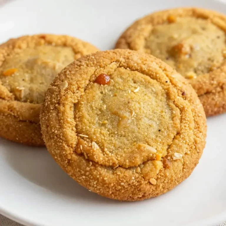 A plate of soft pumpkin oatmeal cookies with a warm, golden-brown color.