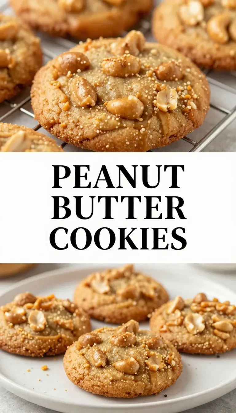 A batch of freshly baked peanut butter cookies on a cooling rack made using an air fryer.
