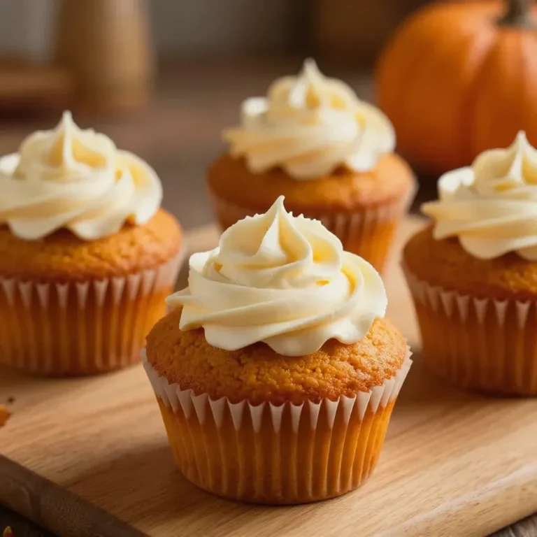 Flourless Pumpkin Muffins A close-up of freshly baked flourless pumpkin muffins arranged on a wooden table.