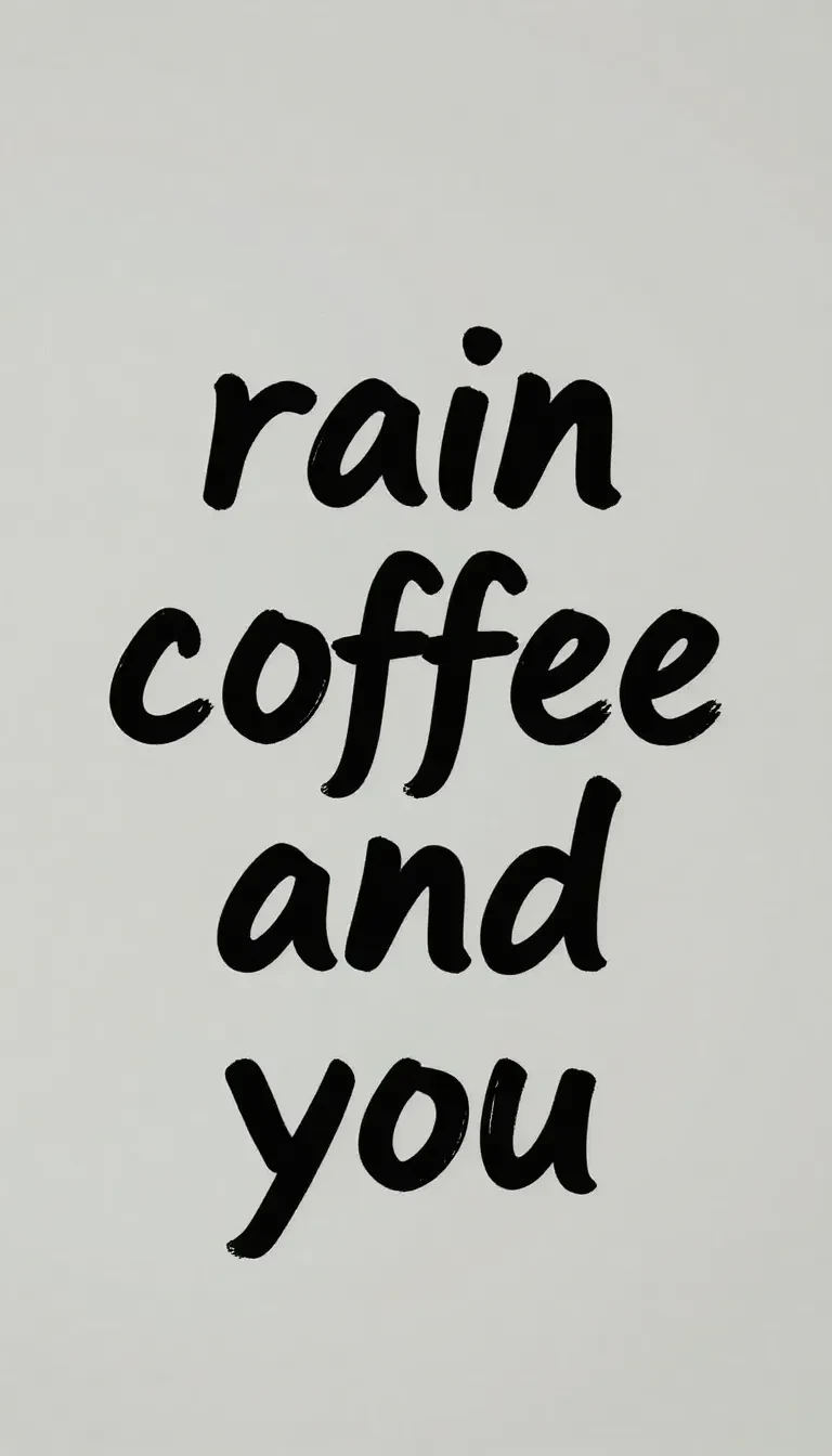 A steaming cup of coffee on a table by the window with raindrops on the glass and a book open to inspirational quotes.
