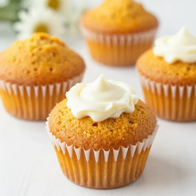 Keto Pumpkin Muffins With Cream Cheese A batch of keto pumpkin muffins with cream cheese filling on a wooden table.