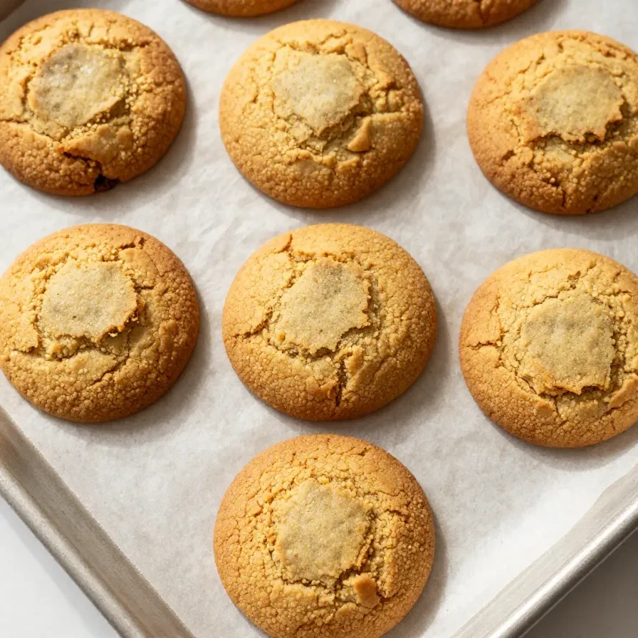 Close-up of brown butter pumpkin snickerdoodles on a white plate.