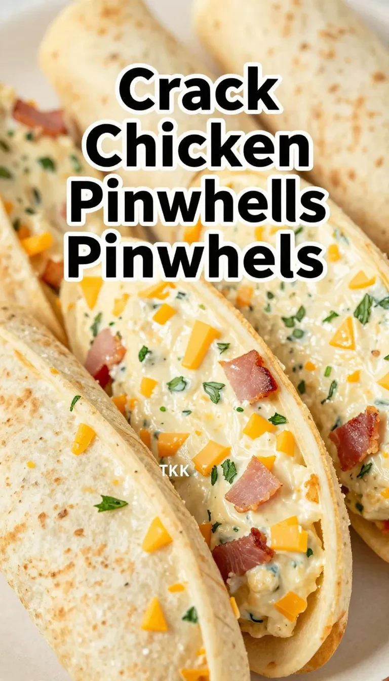 Overhead view of bacon ranch pinwheels sliced into bite-sized spirals on a serving platter