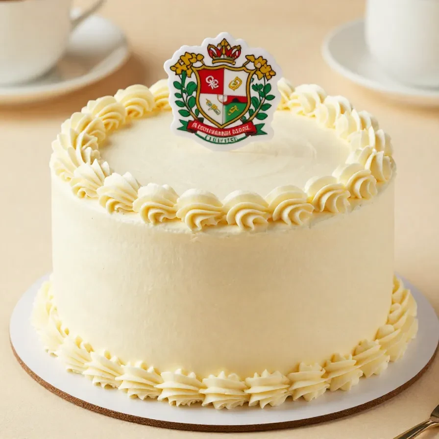 Liverpool FC Victoria sponge cake decorated with red and white icing and a football club theme