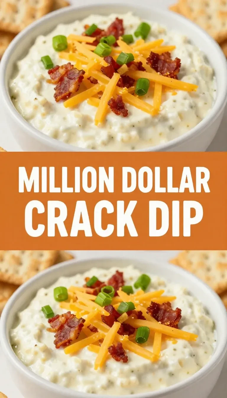 A creamy crack dip served in a bowl with a spoon and crackers on the side