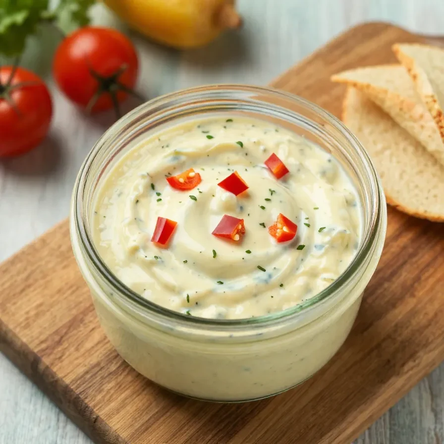 Creamy Boat Dip with diced tomatoes, green chilies, ranch seasoning, and shredded cheese served in a bowl with tortilla chips
